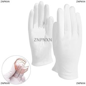 [COD] ZNPNXN 4Pairs White Gloves Cotton Soft Thin Jewelry Inspection Work Gloves