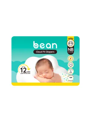 bean Cloud Fit Taped Diapers Newborn (30s & 64s)