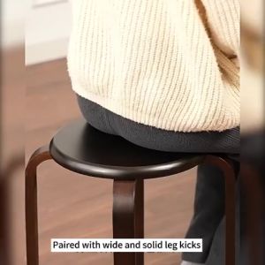 2pc Solid Wood Stool Chair Dining Room Chair Nordic Small Round Stool Wooden chair Room Chair Household Coffee Table Stool