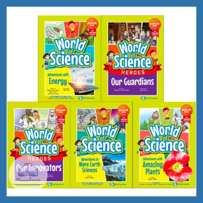 WS E - World of Science Books Series (Full Set 6) (5 Books) - Age 6-12+ Children STEM Science Primary School Learning Comic Book