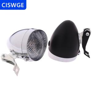 [COD] CISWGE 3 đèn LED phía trước xe đạp cổ điển đèn pha đèn Pin cổ điển