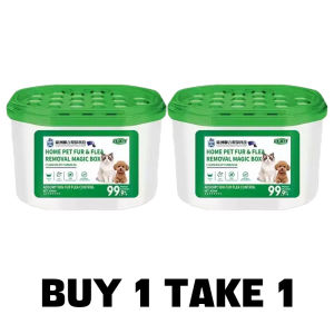 Pet Fur & Flea Removal Magic Box Odor Absorber Cat Dog Hair & Flea Control Deodorizer Home Pet Cleaning Box