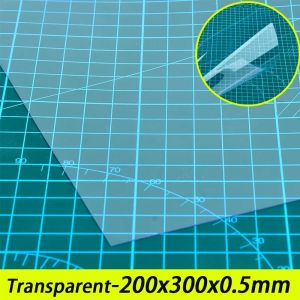 1Pcs 200x300mm Thick 0.3-0.5mm Thin Color Transparent PVC Plate Plastic Sheet DIY Model Material Processing Accessories