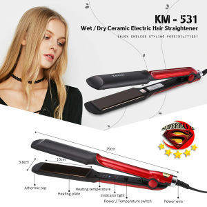 (BISA COD) Catokan Rambut Kemei KM 531 - Catokan Rambut Smoothing - Catokan Pelurus Rambut Salon - Pelurus Rambut Smoothing - Pelurus Rambut - Temperatur Control Styling Tools - Catokan Rambut