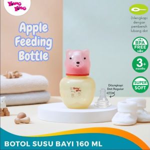 YOUNG YOUNG Botol Susu Bayi 160 ML BPA Free Apple Feeding Bottle 816