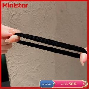 Ministar 10ชิ้นเชือกมัดผมไร้รอยต่อยืดหยุ่นสูงสำหรับผู้หญิงที่ใส่ผมหางม้าทนทานยางแบบเรียบง่ายเครื่องประดับผม