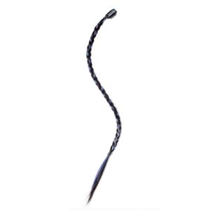 BAIXL Clip Twist Braided Hair Rope Y2K Fashion Boxing Braid Hair Pieces Hair Accessories Hair Extension Hanging Ear-Dye Wig Girls