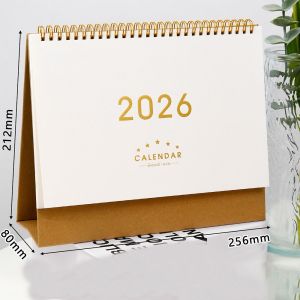 BENVG 2026 ปฏิทินกระดาษตั้งโต๊ะ รายปี หลายฟังก์ชัน ผู้จัดระเบียบวาระการประชุม แฟชั่น สมุดบันทึก ผู้วางแผนและจัดตารางเวลา สำนักงานที่บ้าน