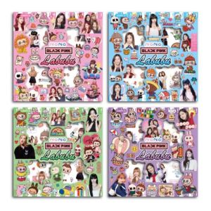 STICKER LABUBU 100 LEMBAR WATERPROOF Viral | STIKER BOX TAHAN AIR Stiker LABUBU //Stiker Sanrio Karakter LABUBU Anti Air Korea Lucu - sticker botol sticker laptop sticker binder sticker murah