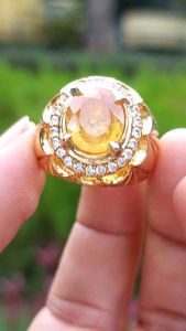 CINCIN BATU PERMATA YELLOW SAFIR (SUPER HQ)