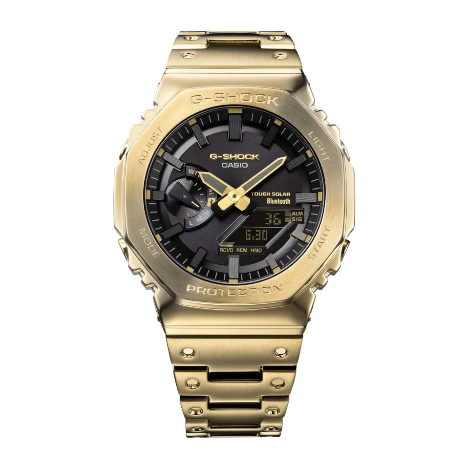 G shock bluetooth black and clearance gold