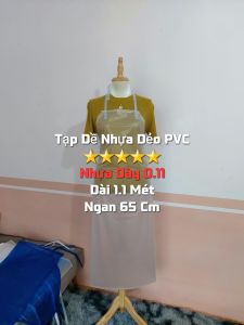 Tạp dề nhựa dẻo chống thấm nước yếm nhựa dẻo chống thấm. Yếm nhựa thủy sản