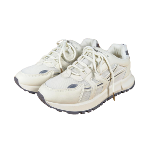 SHOEVO Sneakers Nyaman Chic untuk Wanita Sepatu Shoes Woman - Bernapas Bergaya Dalam Warna Biru/Khaki ST076