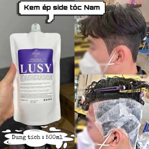 Kem Ép Tóc NAM SIDE LUSY - 500ml  kem ép side tóc nam tạo kiểu mái tóc