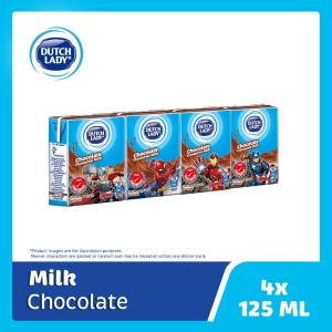 Dutch Lady Marvel Milky Chocolate UHT Milk 4 x 125ML