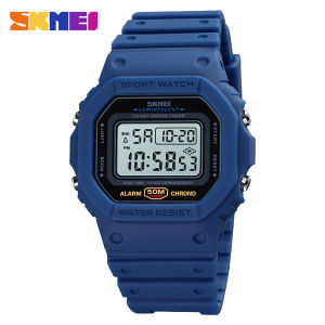 Skmei 1628 Đồng hồ nam kép thời gian đếm ngược đa chức năng kỹ thuật số Đồng hồ thể thao hoài cổ thời trang đồng hồ chống nước