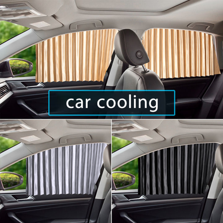 MJY Car Sunshade Curtain Summer Car Side Window Curtain UV Block Easy