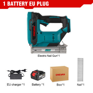 F30 Cordless Nailer 2Gears Brushless(Free 100pcs nails) Cordless Electric Nailer Stapler For Makita F10/F15/F20/F25/F30 Furniture Staple machine Woodworking Tools For Makita 18v Battery
