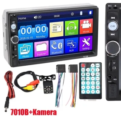 Head Unit Double Din MP5 7 Inch HD 2Din MirrorLink 7018B 7020 7021 Bluetooth Touch Screen Full Glass Audio Mobil Car Mp5 Player