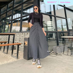 JINISO - Highwaist Rok Slit Jeans Panjang 995 SEVENTY