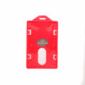 Plastik ID Card 8x5cm Frame Gantung Case Name Card Name Tag Portrait - 1 Buah. 