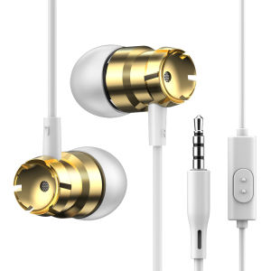 Wired Headphones Universal In-Ear with HIFI Sound Surround Bass Built-in Noise-cancelling Microphone 3.5mm Headphones