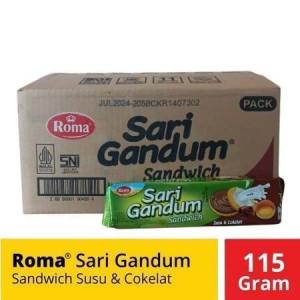 Roma Biskuit Sari gandum(Paket hemat kemasan karton Paket isi 20bks-24bks).
