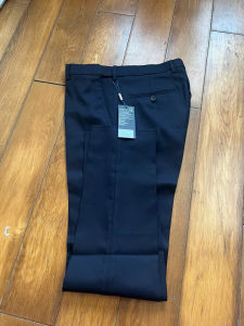 Quần âu QAO151R2 màu xanh navi cạp tăng đơ vải nano dáng suông vừa