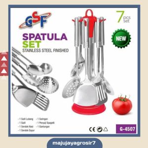 SPATULA SET GSF STAINLESS / SPATULA SET 7PCS / SPATULA SUTIL KITCHEN UTENSIL UTENSILE SET 7PCS STAINLESS STEEL GSF G-4407 / GSF 4407 / GSF 4507 / GSF G-4507