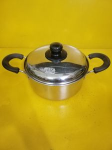 Nồi inox nội địa Nhật (made in Japan) size 21cm cao 10cm (mã 391) Dùng được bếp từ
