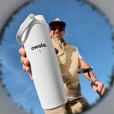 Owala FreeSip Sway 30oz New Golf Red Yellow Limited Edition Insulated Water Bottle