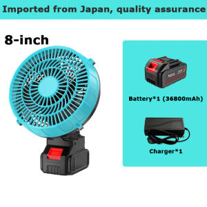 Kipas Elektrik 8 Inci Cordless Fan Rechargeable Electric Fan Camping Fan Lithium Battery Fan Outdoor Power Tools Portable Mini Fan