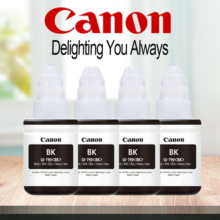Canon GI790 ink ของแท้ 100 BK/C/M/Y หมึกแท้ (No Box) Lazada.co.th