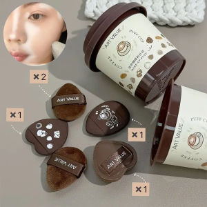 5pcs Mini Finger Puff Set With Box Air Cushion Powder Foundation Sponge Face Concealer BB Cream Cosmetic Applicator Makeup Tools
