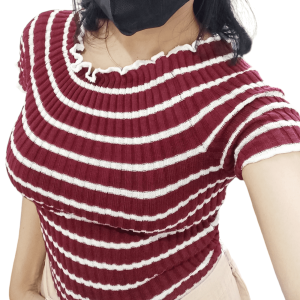 ASCBDG || BAJU LENGAN PENDEK RAJUT ADEM DIPAKAI