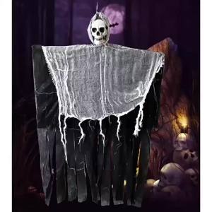 Halloween horror decorations hanging ghost props bar and escape room scene setup skull pendants and hanging ornaments