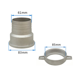 3 to 2.5inch Water Pump Hose Adaptor Aluminum 170F190 Gasoline Water Pump 3x2 Hose Connector Reducer