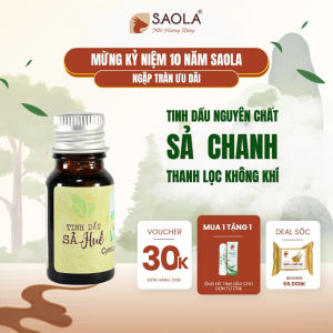 Tinh dầu Sả Làng Hạ thanh lọc không khí đuổi côn trùng giúp thư giãn