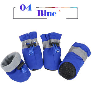 4pcs/Set Pet Shoes Waterproof Cat Dog Anti-slip Rain Boots Pet Dog Shoes Small Cats Puppy Dogs Socks Booties