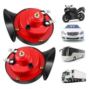 Klakson Horn Motor Mobil Truk Bus 12 24V Suara Ngebass / Klakson Double Keong Waterproof Original  Suara Seperti Denso Hella / Klakson Motor 12V suara Kencang Plus Riley Relay