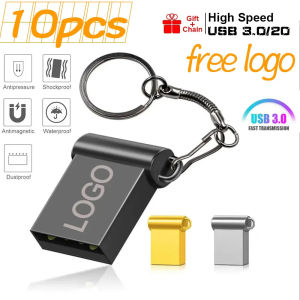 10PCS Mini USB 2.0 Stick 4G 8GB Creative Pen Drive 16G 32G High-Speed USB Flash Drive 3.0 64GB Free Logo Publicity Gift Pendrive2026