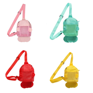Beach Mesh Bag Cute Fish Shaped Shell Bags for Holding Beach Shell Toy Shell Collecting Bags for Kids Picking Up Shells