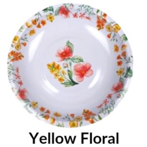 Piring Seng Cekung 20cm 22cm Loyang ANTI GOMPAL / Piring Enamel  / Piring Seng Motif / Piring Stainless / Loyang Seng Lapis