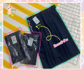 กระโปรงนักเรียนทรงแคบ ตีเกล็ด 5.5 ความยาว 22-26 นิ้ว สีกรมเข้ม/สีดำ ผ้าดีวาย/โทเร ตรารักษ์ดี. 