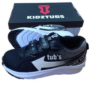 Sepatu Sekolah Anak Laki Laki Perempuan Sepatu Warna Hitam Murah Tali Perekat Rekat Kecil Tanggung Umur 2-5 Tahun PAUD TK SD SMP SMA Kelas 1 2 3 4 5 6 7 8 9 0-KIDZTUBS1207011924