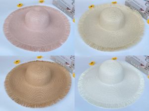 Hats shop9 หมวกสานปีกกว้าง สไตส์เกาหลี แบบเรียบหรู สินค้าพร้อมส่งจากไทย C038