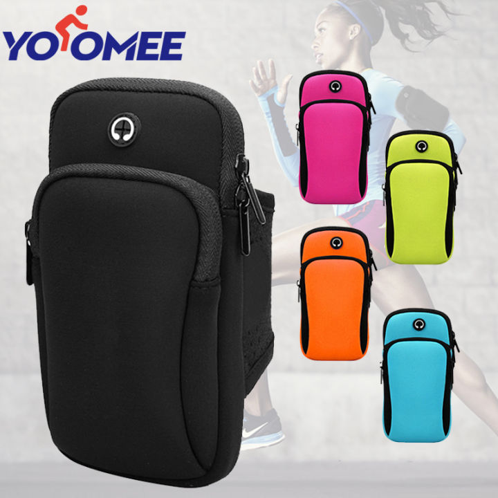 Yoomee Sports Armband Waterproof Jogging Armband with Double Pocket