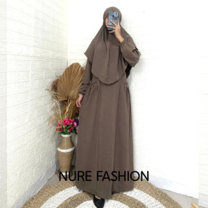 ELMIRA HJAB KHIMAR BAJU GAMIS BAHAN CRINKLE M L XL