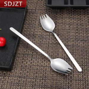 [COD] SDJZT ส้อมสแตนเลสสำหรับใช้ในครัวเรือนช้อนช้อนสลัดหนึ่งช้อนส้อมเค้กผลไม้ส้อมตะวันตกสำหรับ304