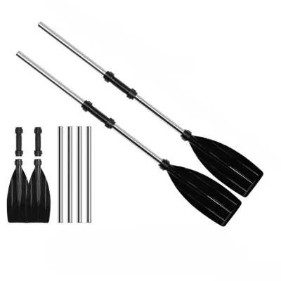 Aluminum Alloy Kayak Paddles Thicken Anti-twist Design Fishing Boat Pulp Recreational Lightweight Boat Oars Fishing